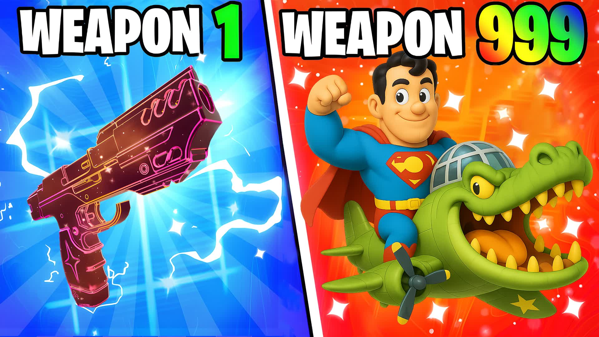🦸‍♂️SUPER GUN GAME🔫ONE SHOT💥Crocodilo