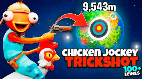 CHICKEN JOCKEY TRICKSHOT PARKOUR 🎯100+