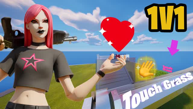 touch grass 1v1 build fights