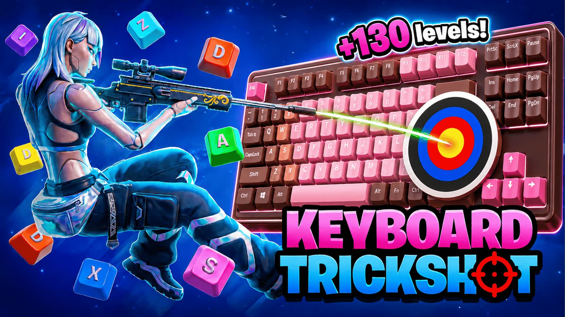 SNIPER KEYBOARD TRICK SHOT PARKOUR🎯
