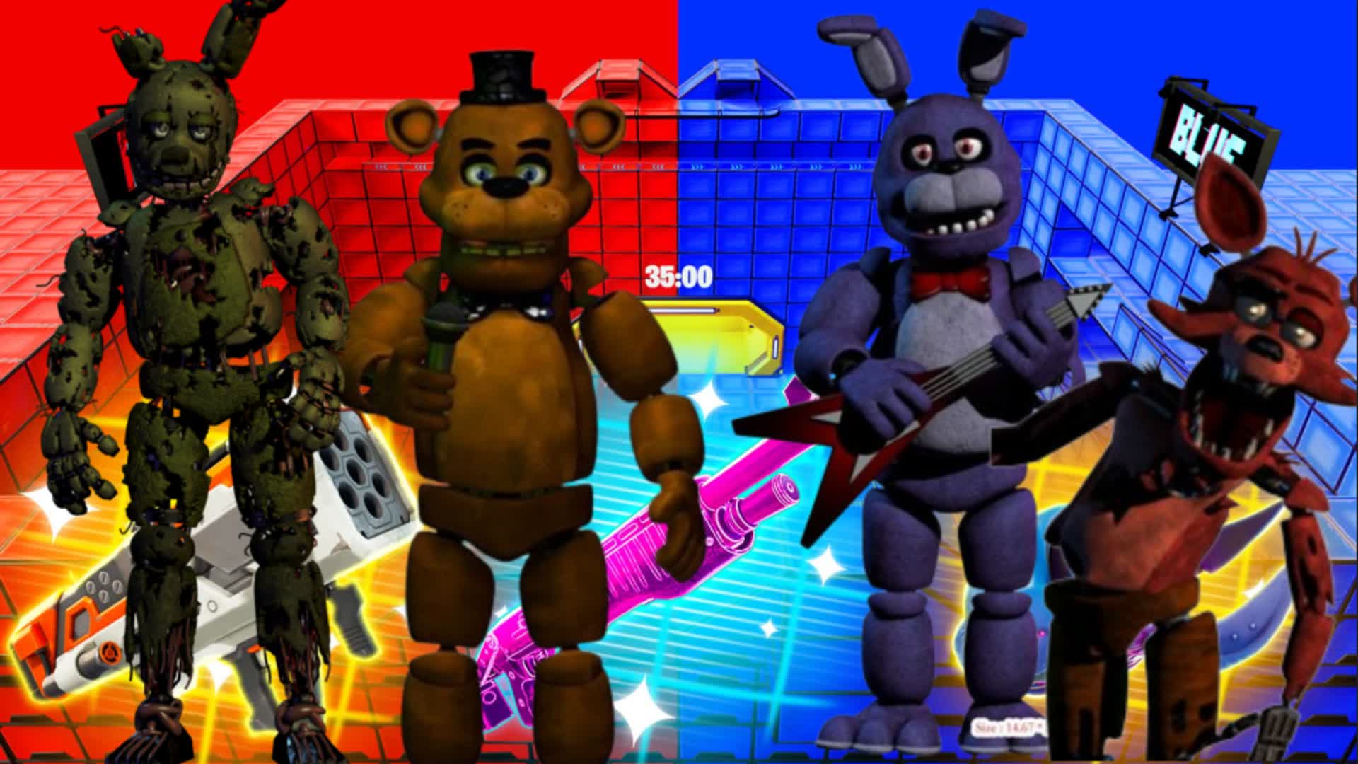 RED VS BLUE FNAF🔴🔵