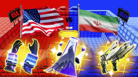 RED vs BLUE - IRAN  vs USA - WORLD WAR 3