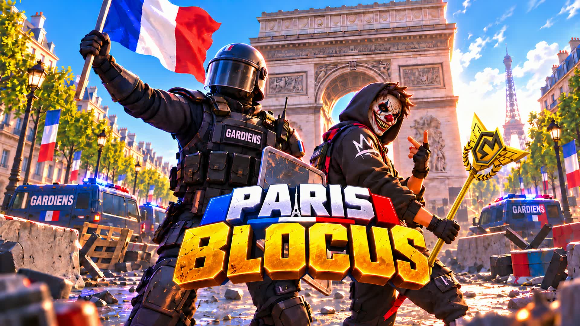 PARIS GARDIENS VS REBELLES BLOCUS [RP] - Fortnite island 3549-3404-7256 by inesswit