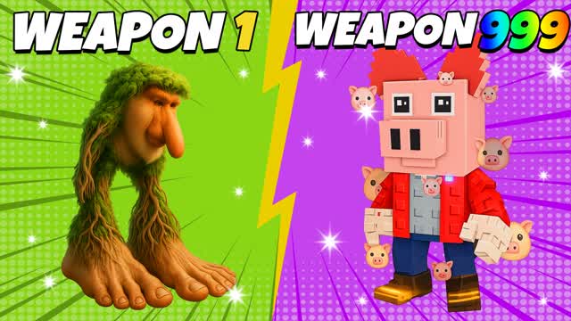 ⭐ULTIMATE BRAINROT GUN GAME⭐ONE SHOT🎯