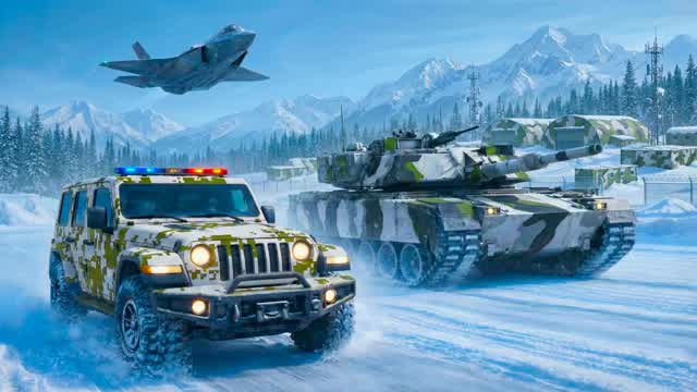 🧟ZOMBIE TRAP DEFENSE WINTER ❄️ DRIVE