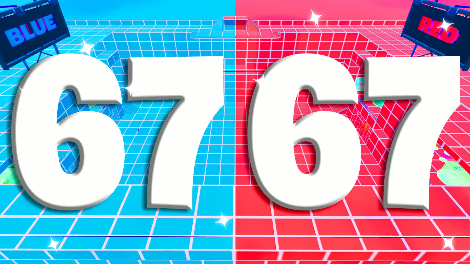 CRAZY RED VS BLUE 🔴🔵 A2093