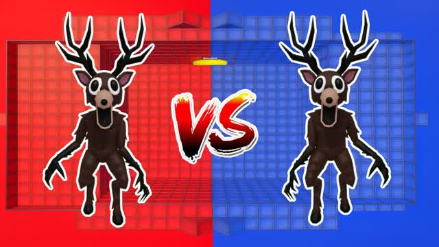 CRAZY DEER RED VS BLUE đŽđ”