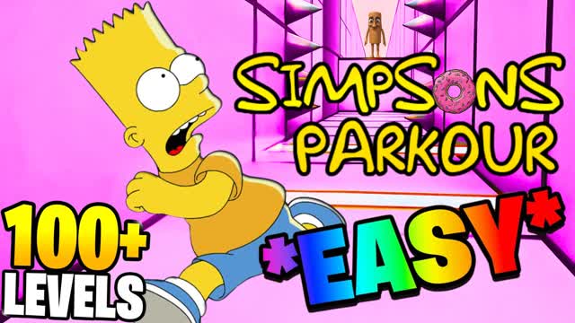 SIMPSONS PARKOUR EASY 100+ 🍩💛