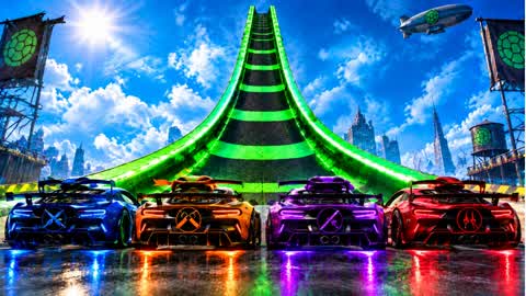 Mega Ramp Racing - car game