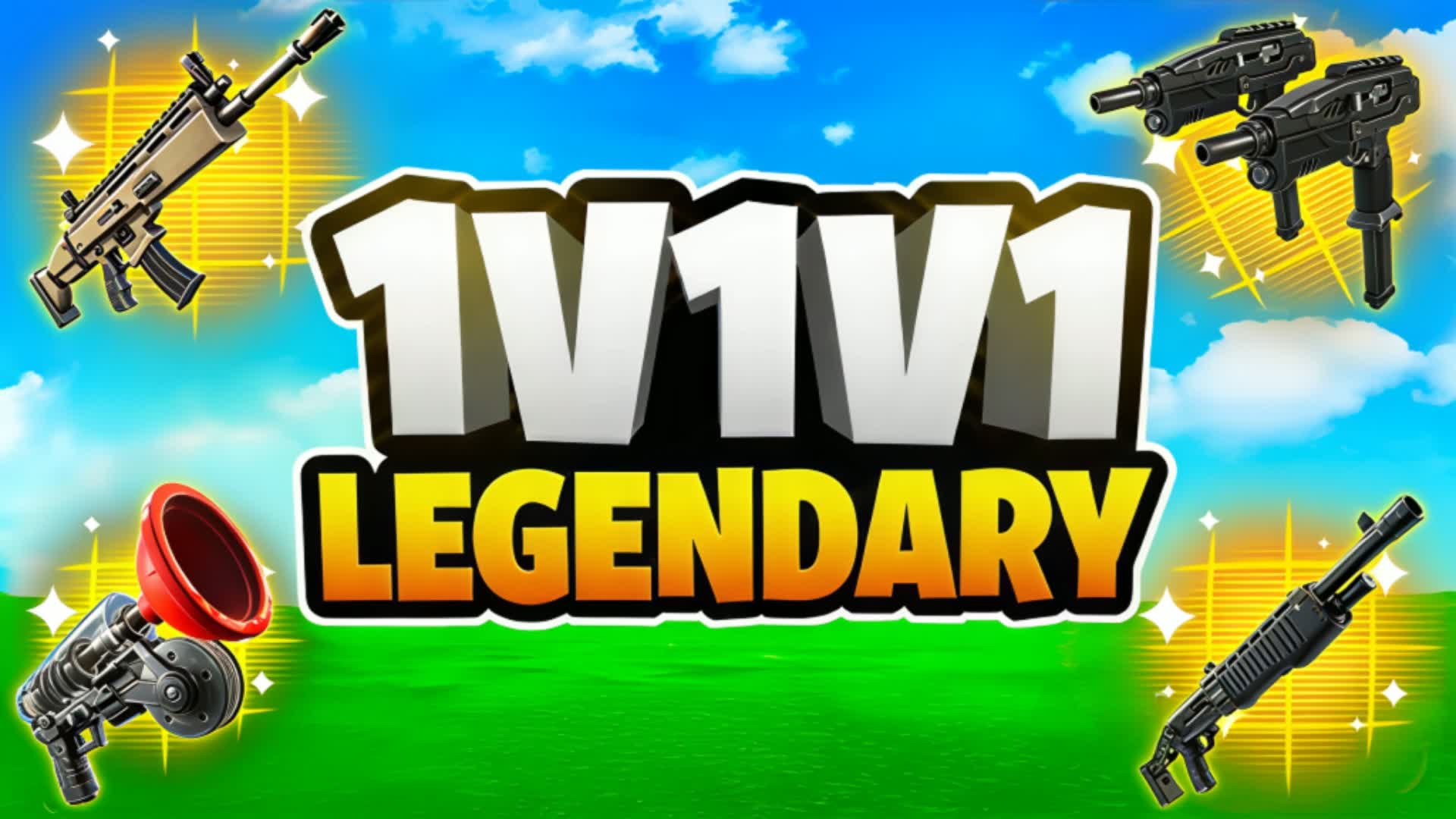 🏆1V1V1 LEGENDARY GUNS🏆