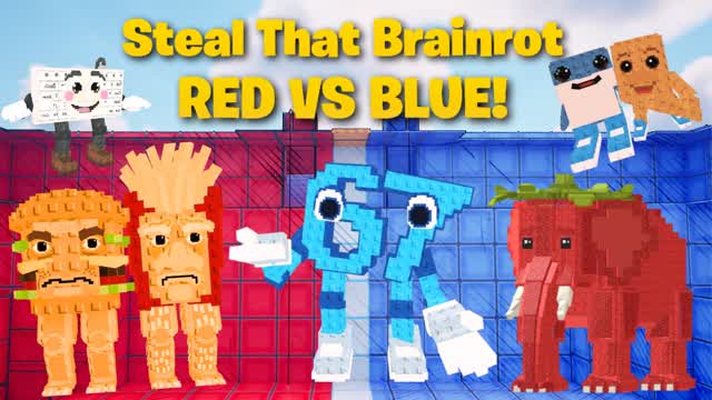 STEAL THAT BRAINROT! đ€ŁRED VS BLUE đŽđ”