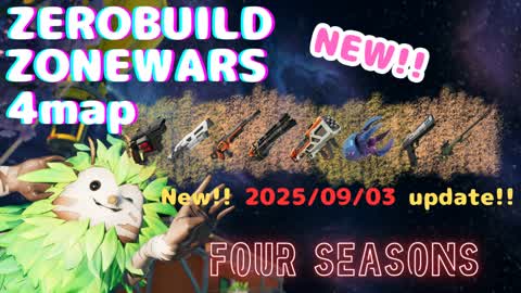 4 MAP ZERO BUILD ZONEWARS Four Seasons