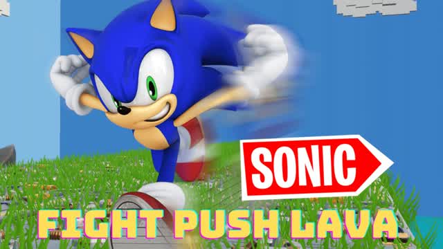 Sonic fight push lava