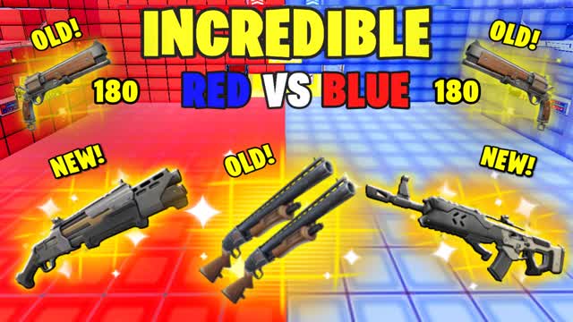 INCREDIBLE RED VS BLUE BUILD FIGHTS
