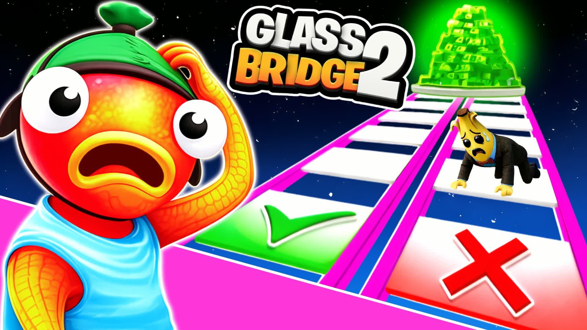 GLASS BRIDGE EASY PARKOUR