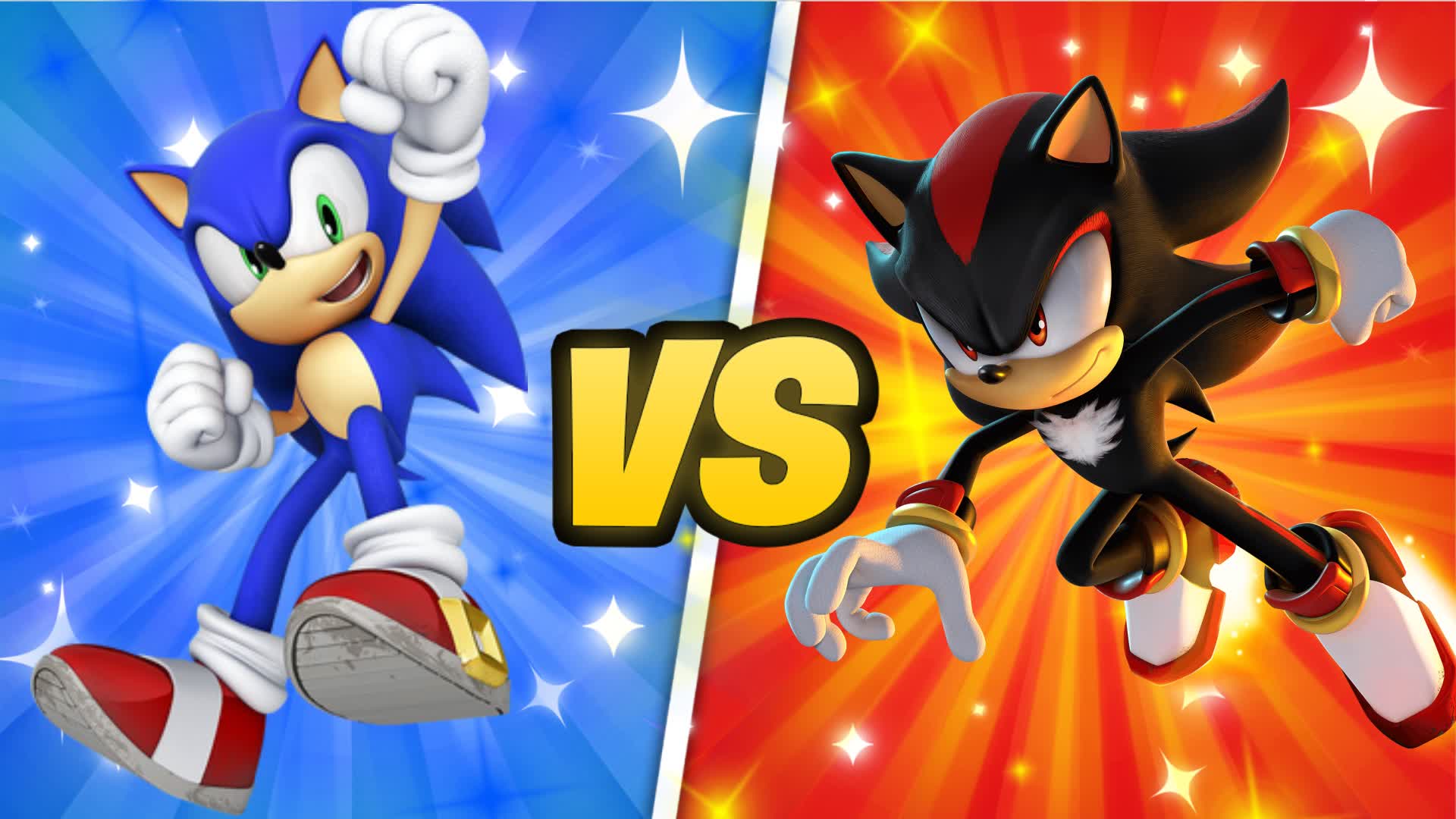 SONIC VS SHADOW 🔴🔵
