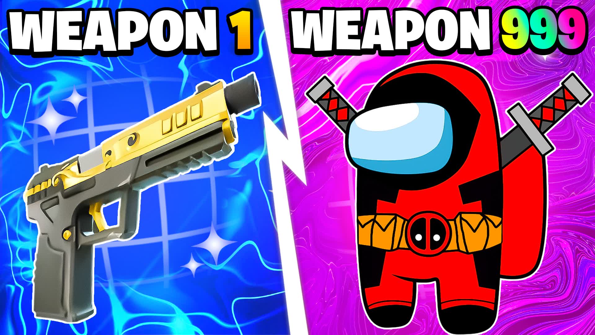 AMONG US GUN GAME 🎯 ONE SHOT 🤡 25 MEME