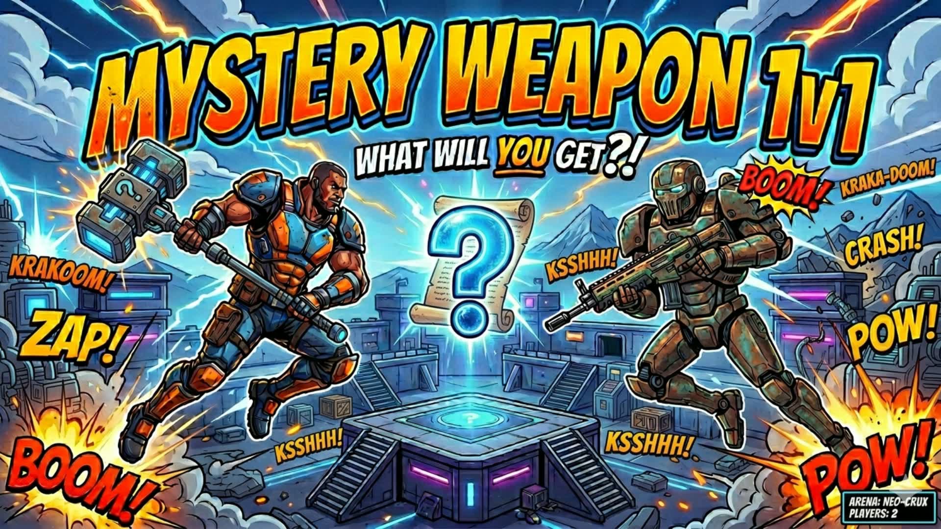 ミステリー武器で1対1