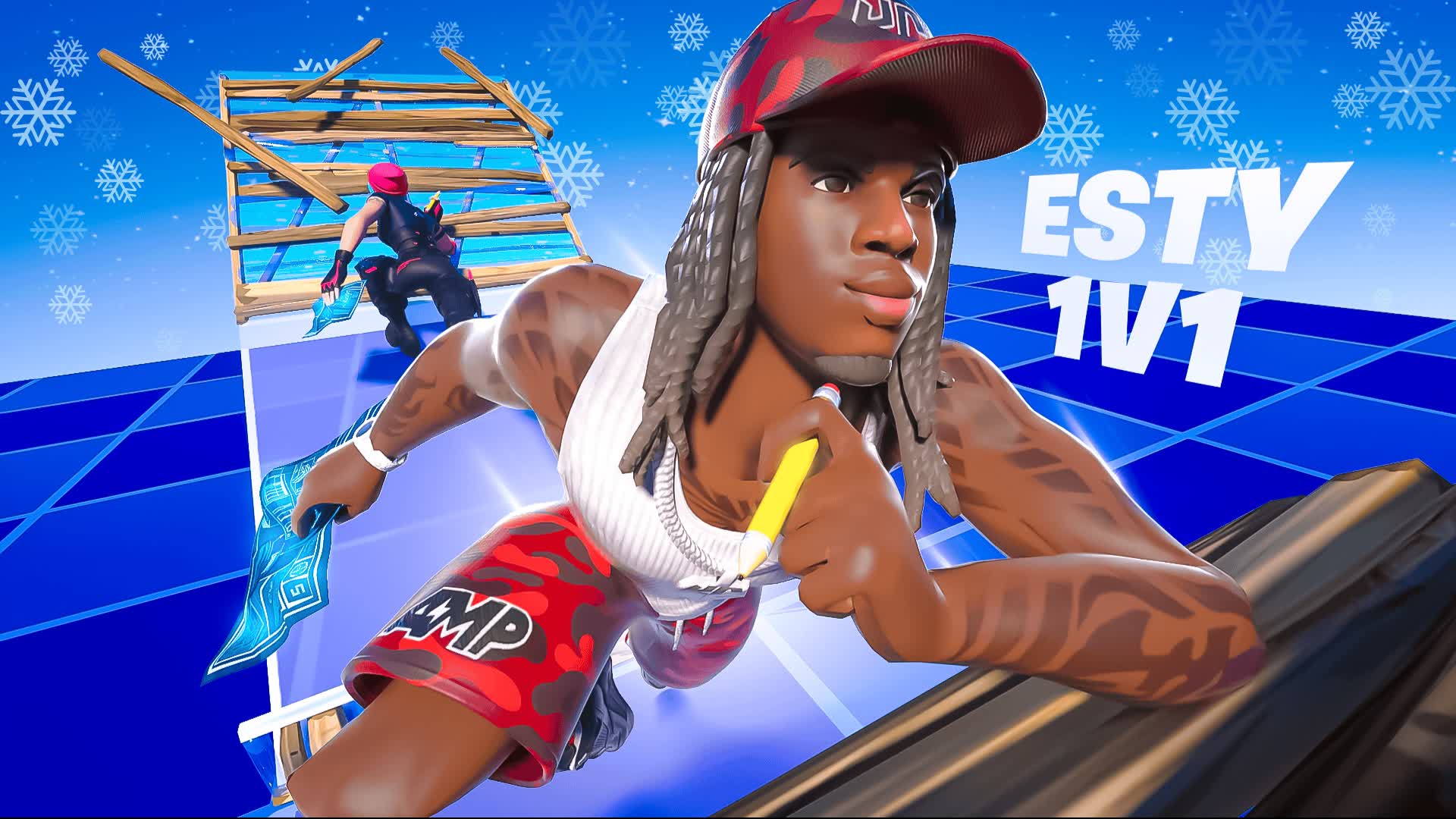 ESTY 1V1 BUILD FIGHT (200 PUMPS)