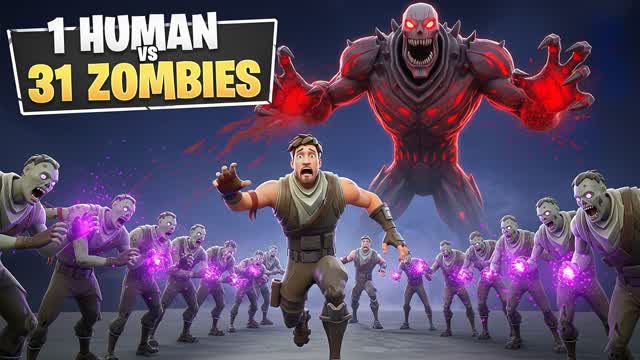 1 HUMAN VS 31 ZOMBIES