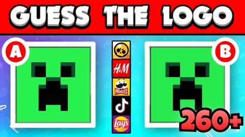 GUESS THE LOGO 🔍 PARKOUR MINIGAME ⭐