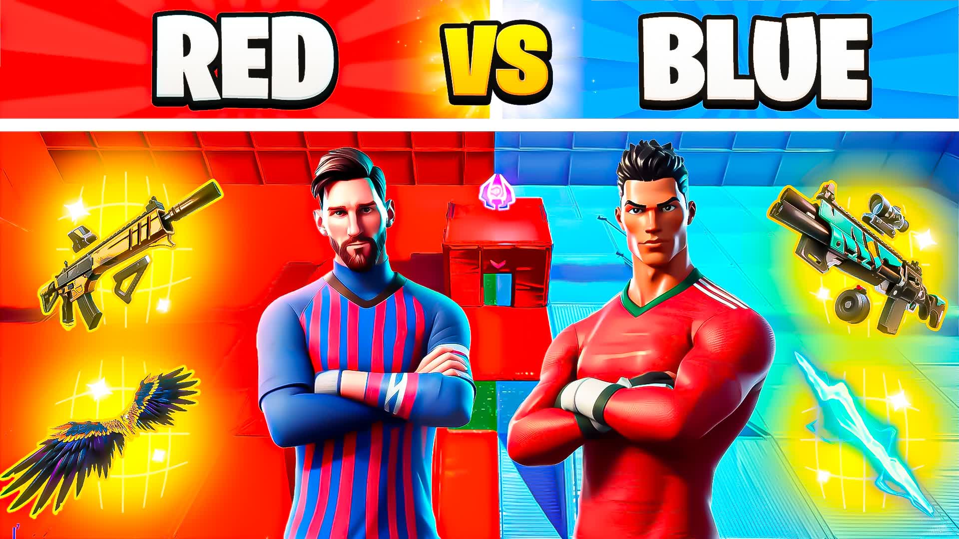 CRAZYY SILLY RONALDO RED VS BLUE 🔴🔵