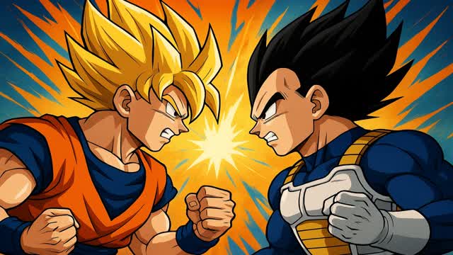 GOKU VS VEGETA 1VS1 (200 PUMP)