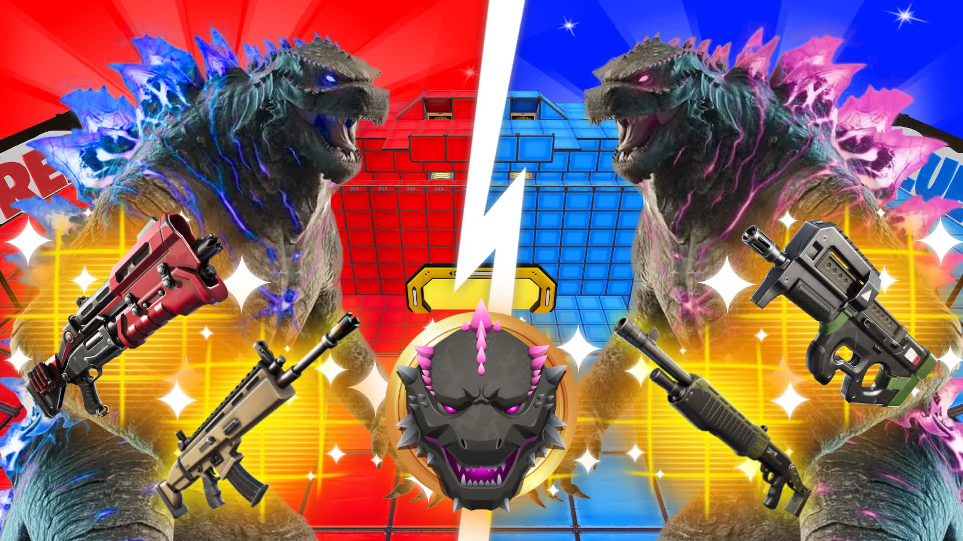 GODZILLA RED VS BLUE🔴🔵