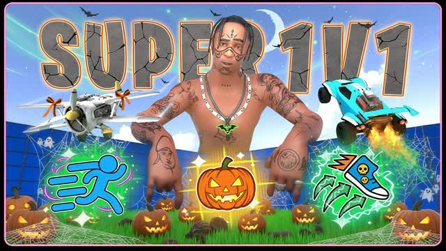 SUPER 1V1 - ALL GUNS & VEHICLES & POWERS