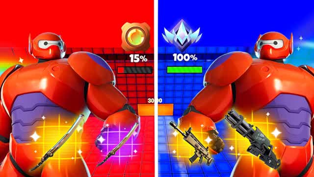 BAYMAX RED VS BLUE 🔴🔵