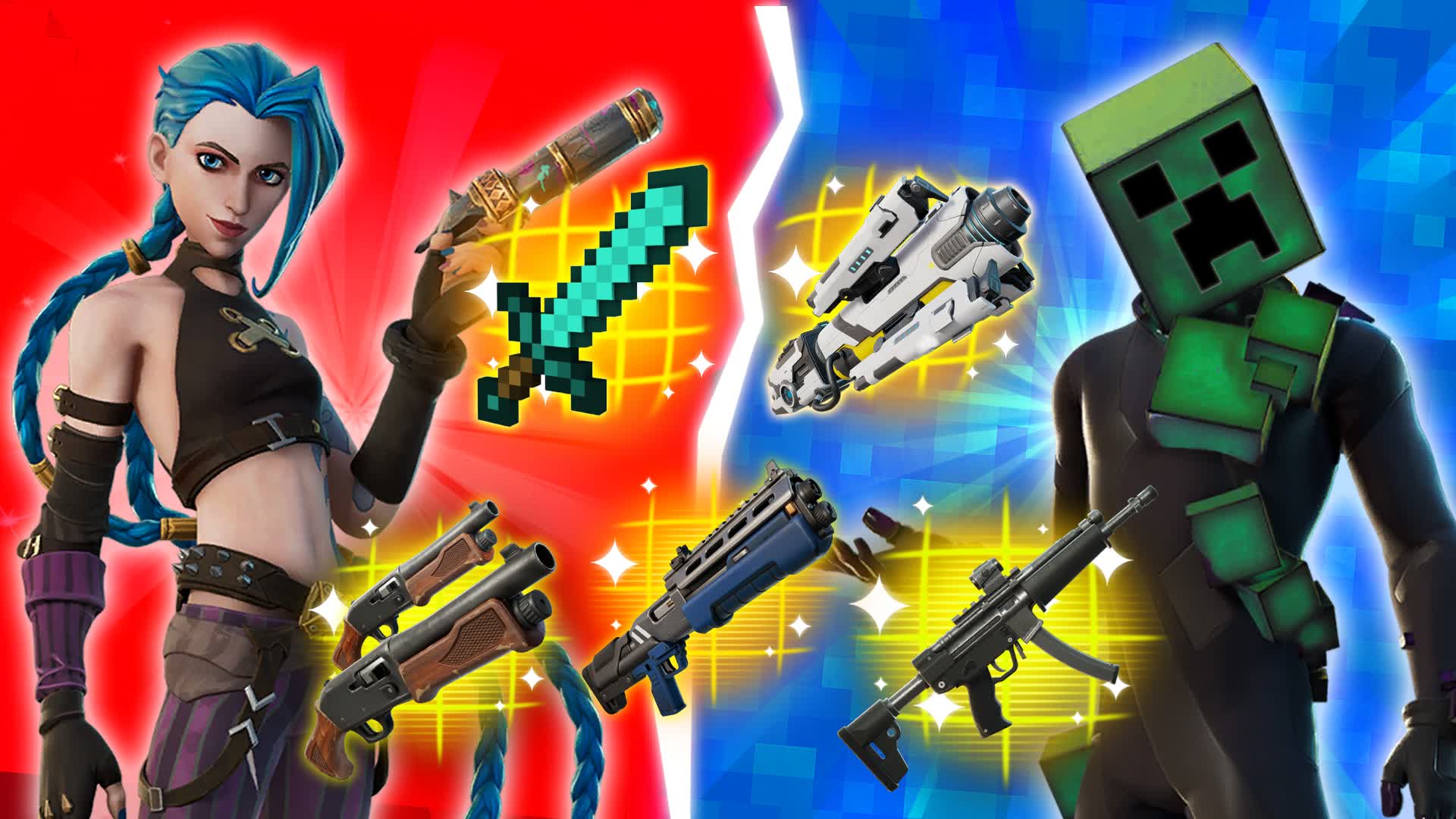 BLOCKS Red VS Blue 🔵🔴Nether vs World