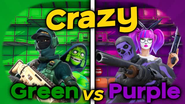 Crazy Green vs Purple