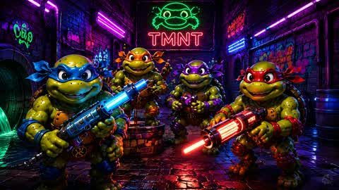 ULTRA 99 TURTLES ⭐ TMNT ⭐ ALL GUNS 💥