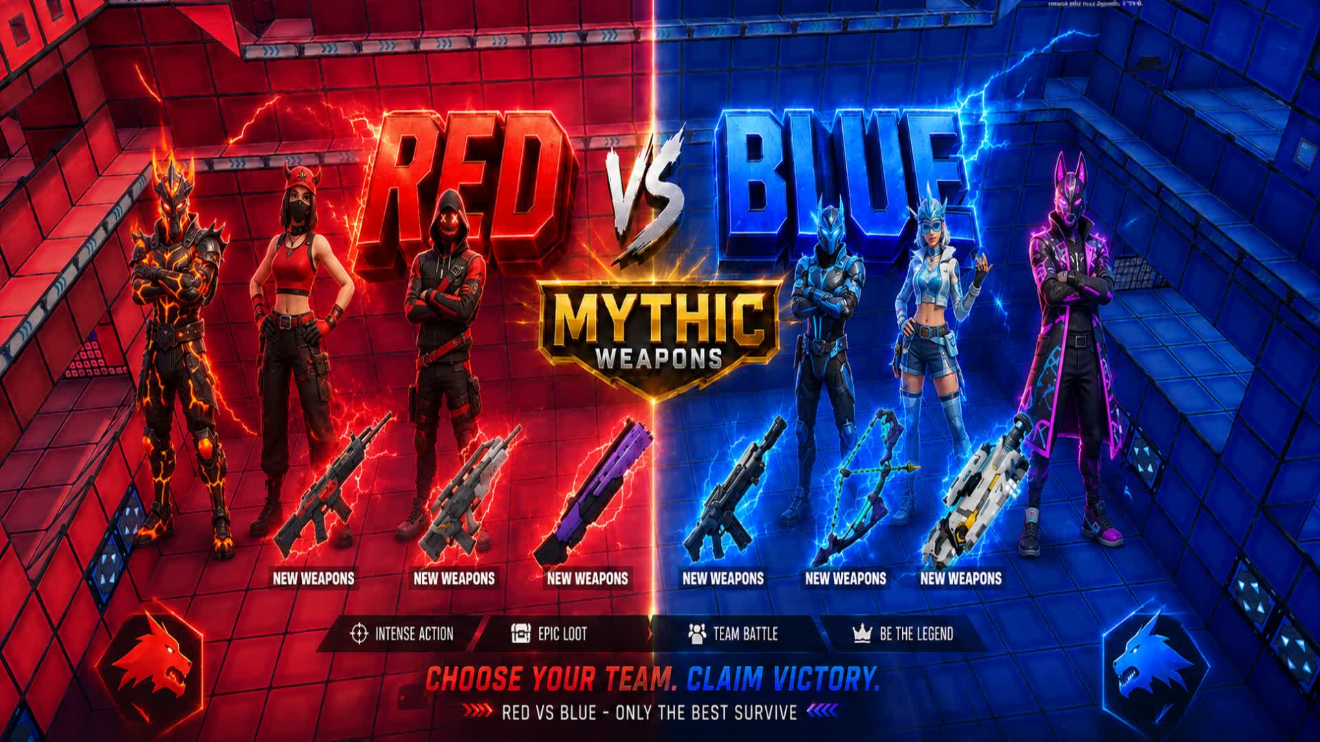 Red vs Blue Mitic Weapons