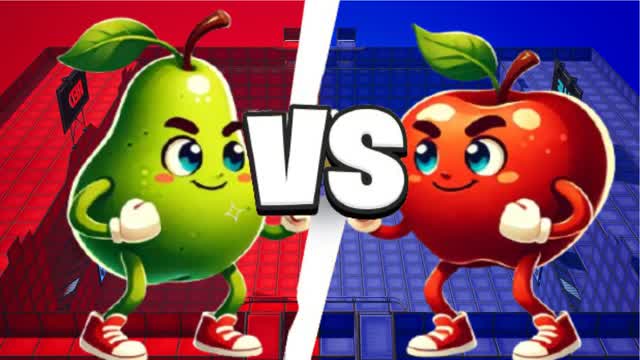APPLE RED VS PEAR BLUE 🔴🔵