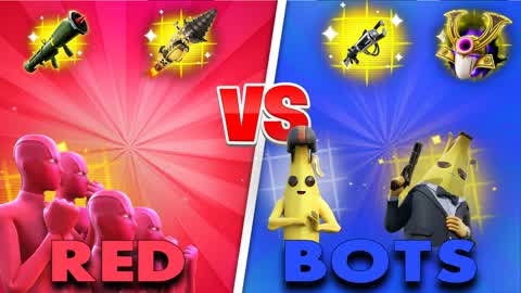 CRAZY RED VS BOTS 🔴🤖⭐
