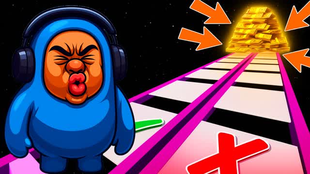 GUESS GLASS BRIDGE RAINBOW 🔍 PARKOUR ⭐