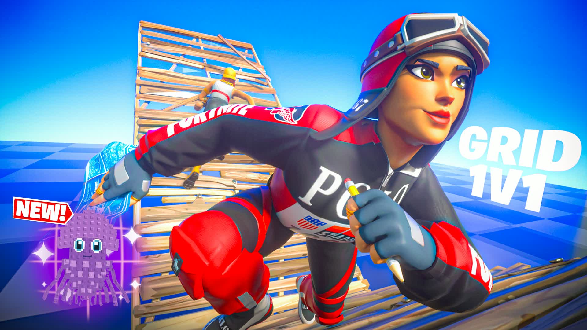 グリッド1v1ビルドバトル(ポンプショットガン: 200)