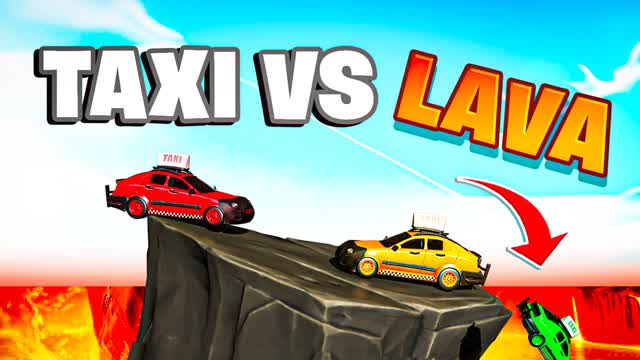 🌋TAXI VS LAVA ❓ Volcano Drive & Jump
