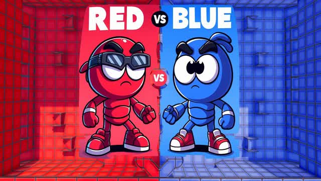 đ€ŁFUNNY RED VS BLUEđŽđ”