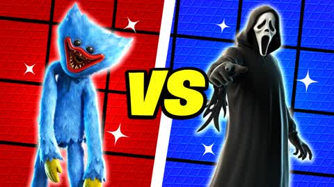 MEGA HUGGY VS GHOSTFACE RED VS BLUE 🔴🔵