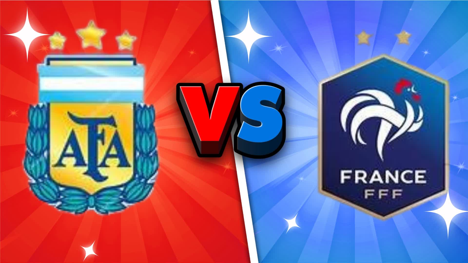 France vs Argentine red vs blue