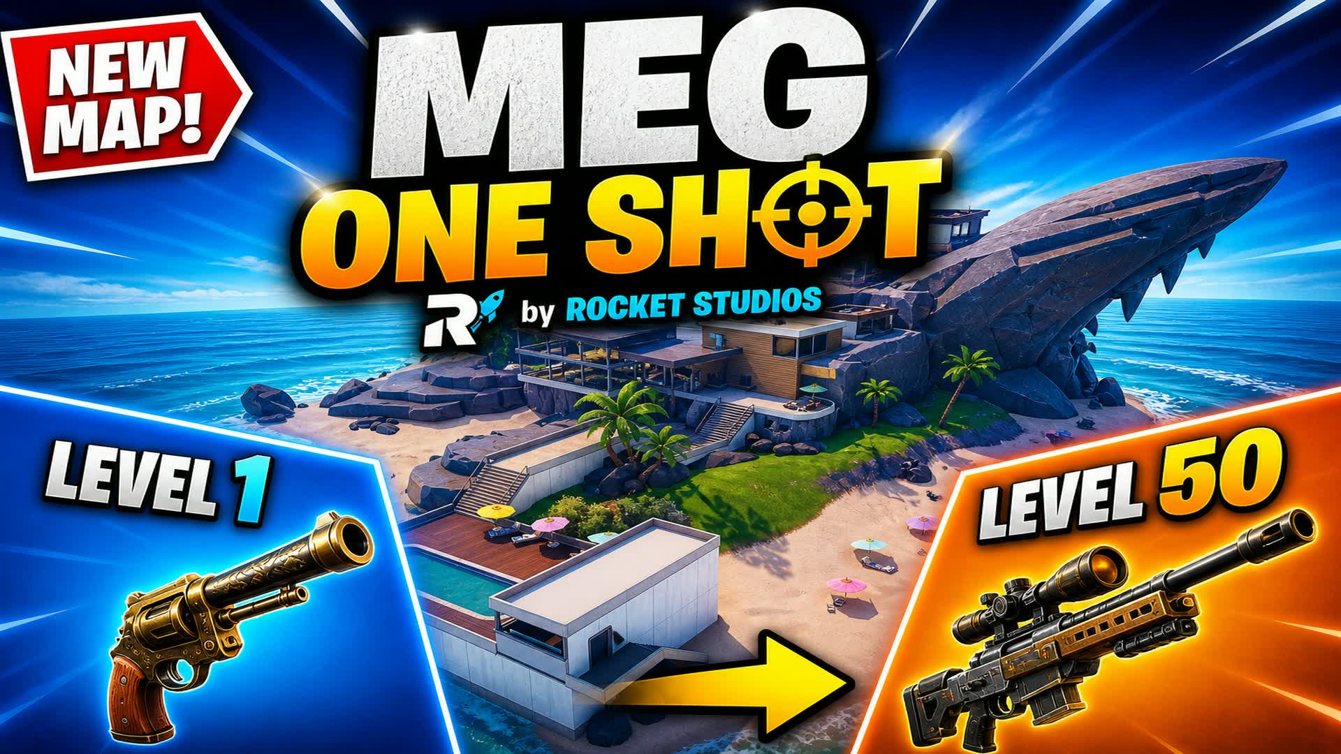 🦈 MEGガンゲーム 🔫 🎯 ワンショット 🎯