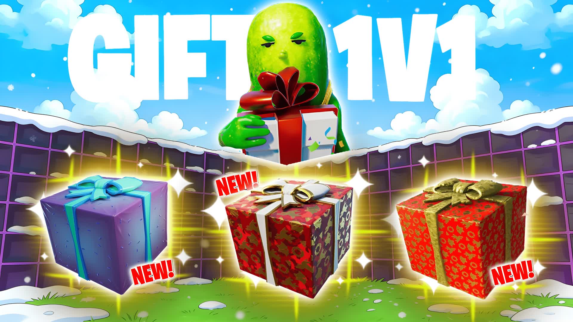 GIFT 1V1 CHRISTMAS - ALL GUNS & RIDES