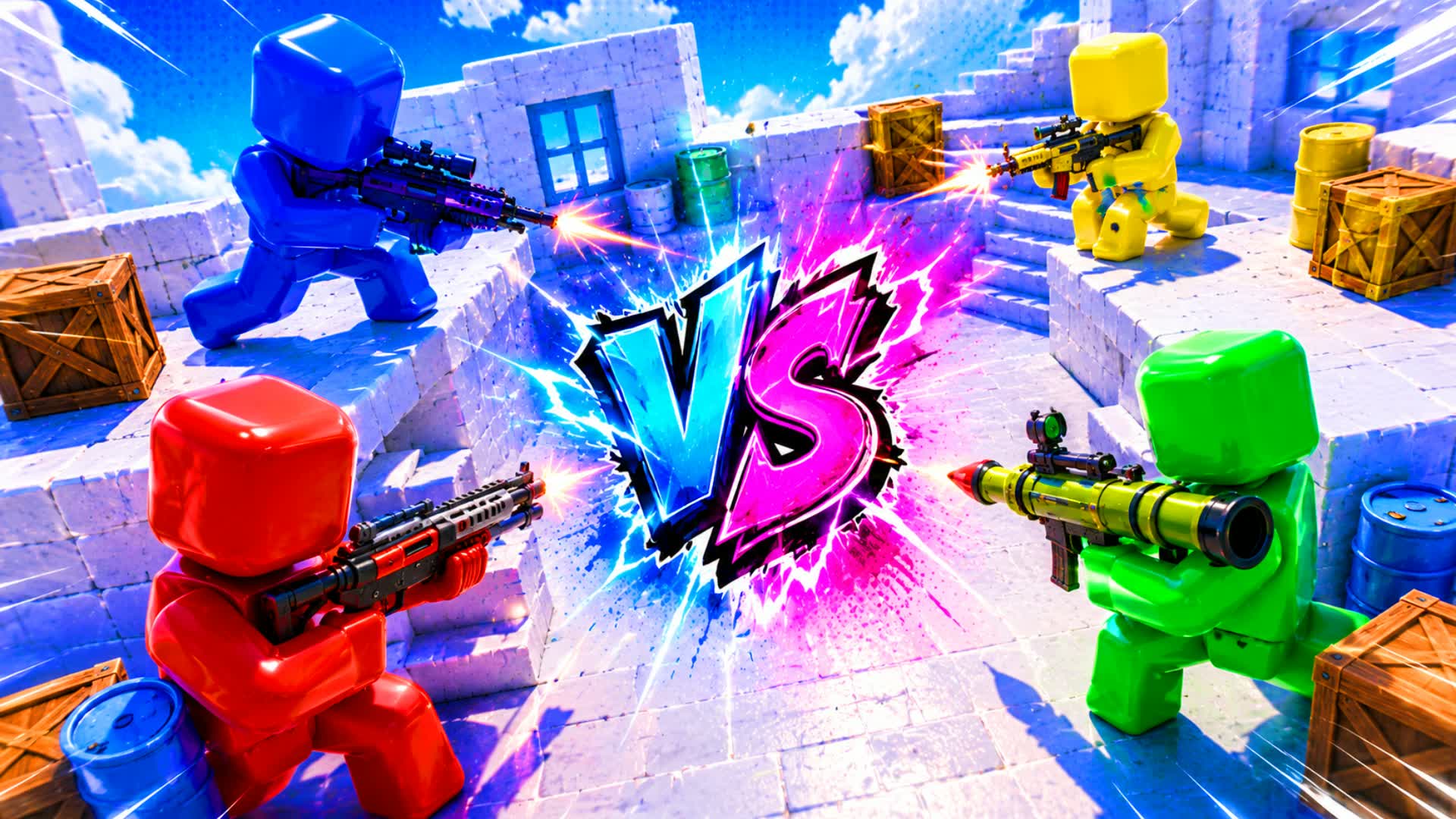 RIVALS RED VS BLUE🔴🔵CRAZY CAR