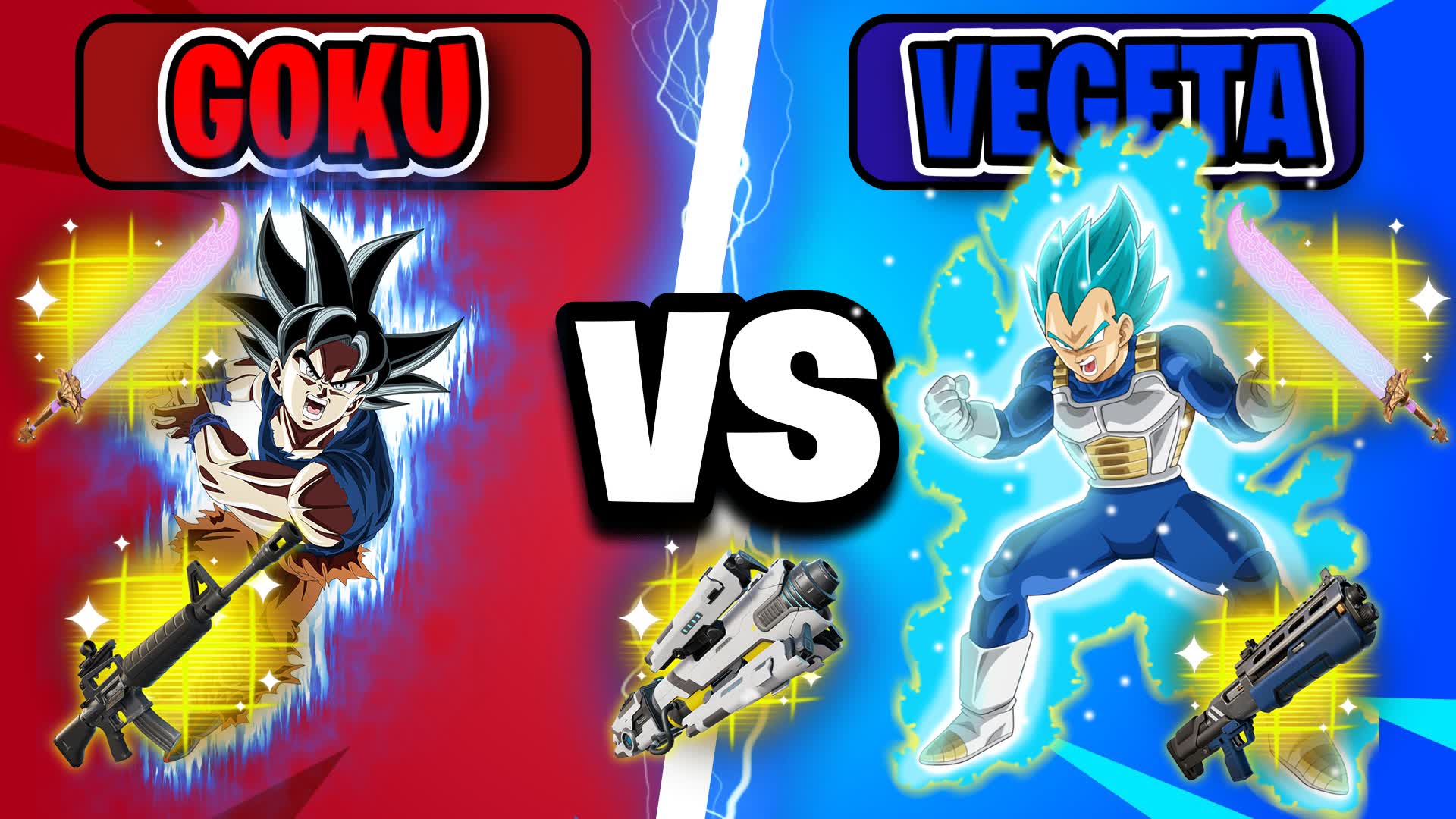 🐉Best Goku Vs Vegeta RED VS BLUE🔴🔵