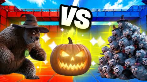 HORROR HALLOWEEN 🎃👻 RED VS BLUE  🔵🔴