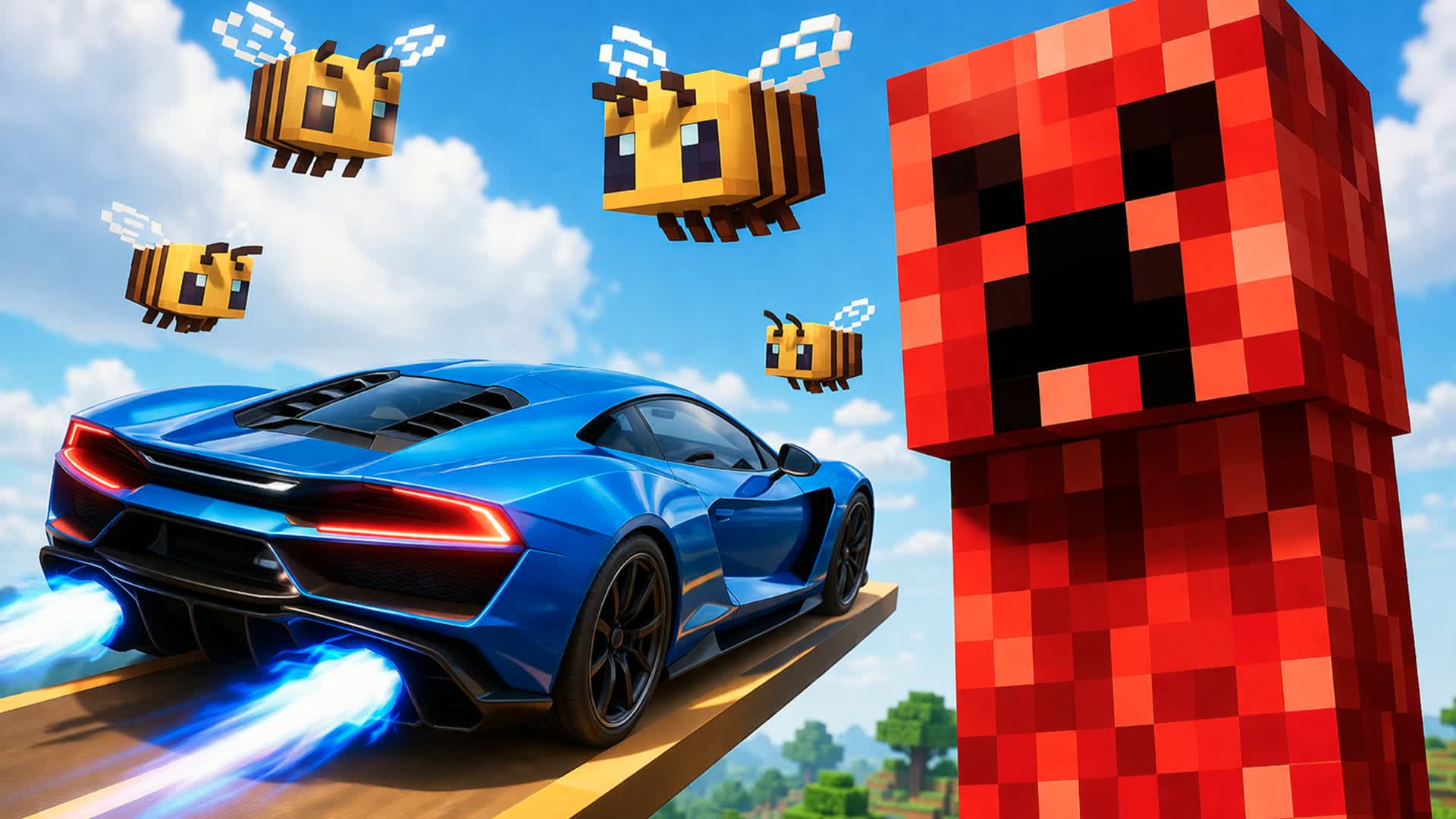 ⛏️ MINECRAFT MEGA RACE 🐝