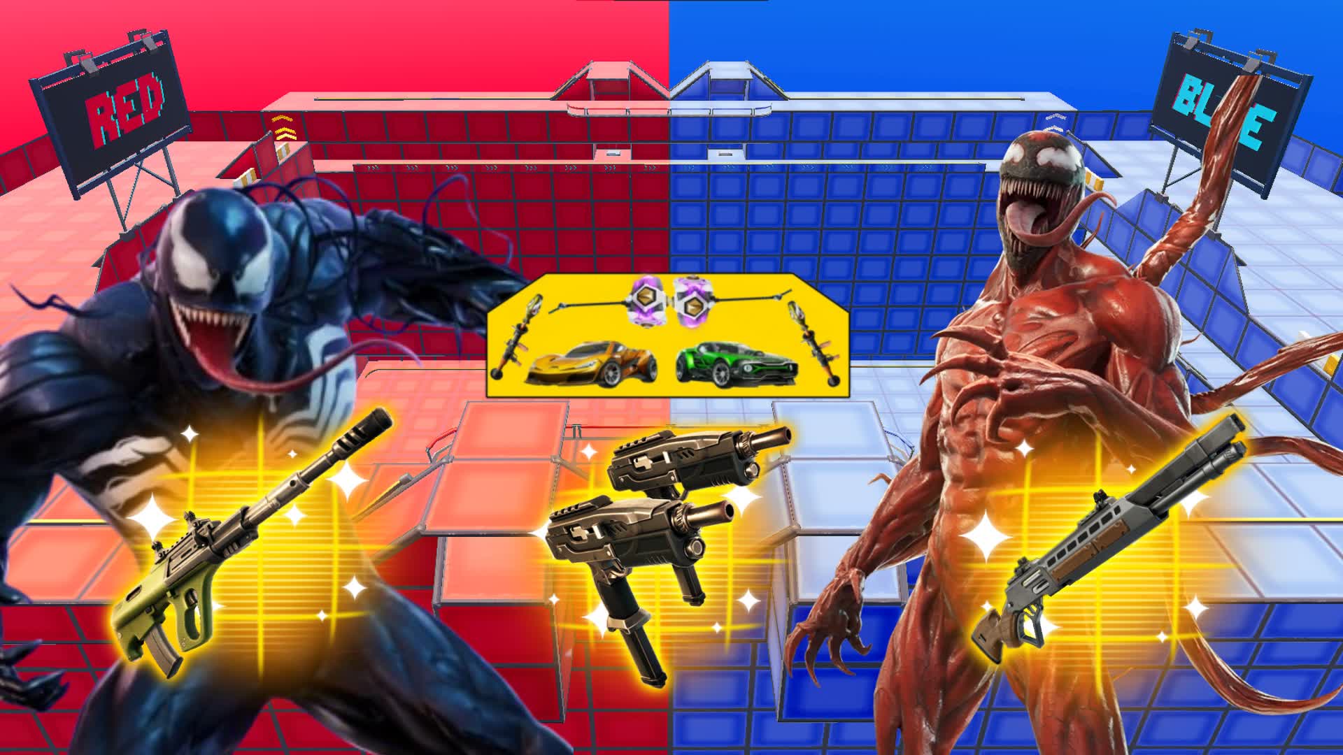SYMBIOTE RED VS BLUE 🔴🔵