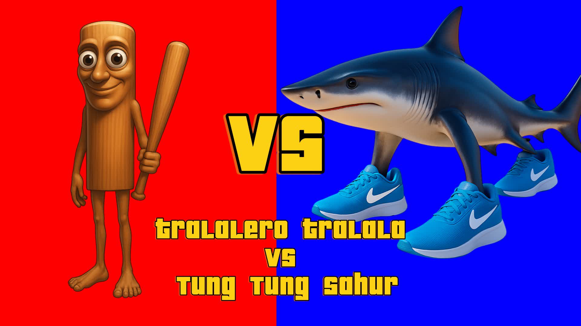 tralalero tralala vs Tung Tung Sahur